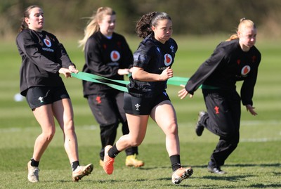 180325 Wales Women Rugby Training - Sian Jones during a Wales training session ahead of the opening Women’s Six Nations match against Scotland