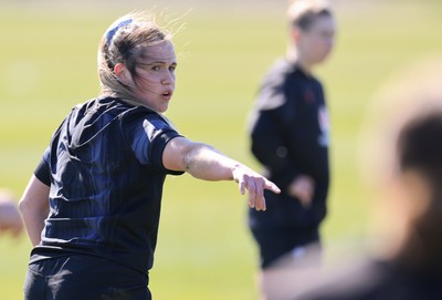 180325 Wales Women Rugby Training - Kayleigh Powell during a Wales training session ahead of the opening Women’s Six Nations match against Scotland