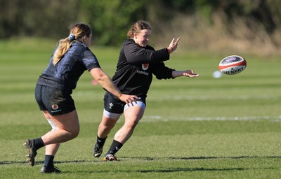 180325 Wales Women Rugby Training - Lleucu George during a Wales training session ahead of the opening Women’s Six Nations match against Scotland