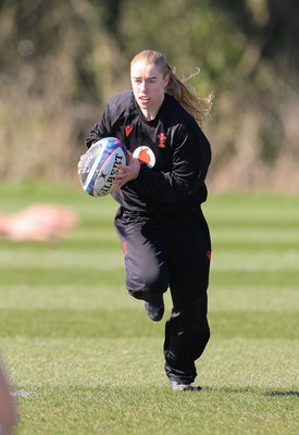 180325 Wales Women Rugby Training - Catherine Richards during a Wales training session ahead of the opening Women’s Six Nations match against Scotland