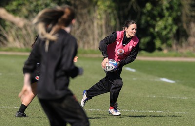 180325 Wales Women Rugby Training - Jasmine Joyce during a Wales training session ahead of the opening Women’s Six Nations match against Scotland