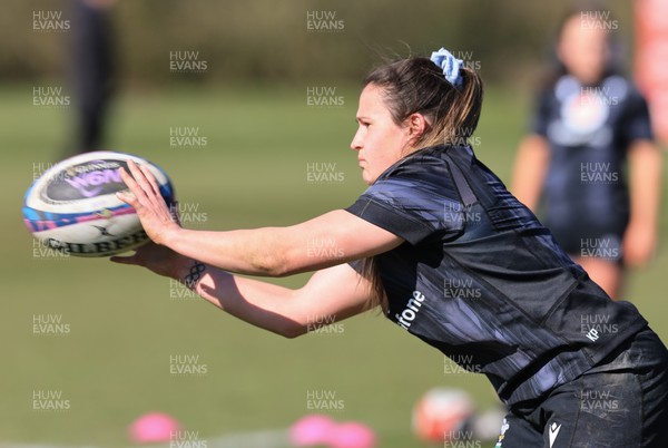 180325 Wales Women Rugby Training - Kayleigh Powell during a Wales training session ahead of the opening Women’s Six Nations match against Scotland