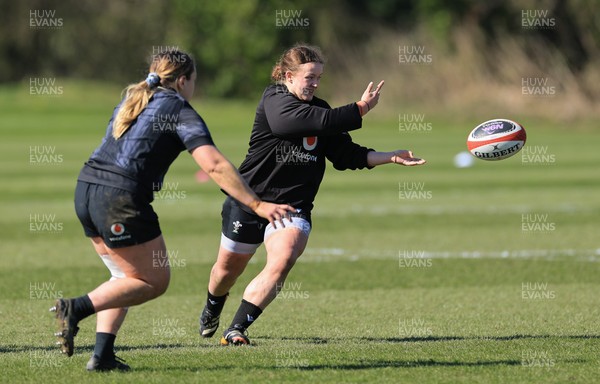 180325 Wales Women Rugby Training - Lleucu George during a Wales training session ahead of the opening Women’s Six Nations match against Scotland