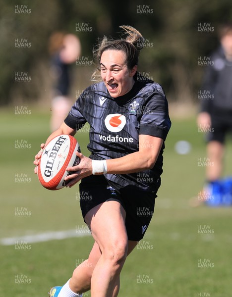 180325 Wales Women Rugby Training - Courtney Keight during a Wales training session ahead of the opening Women’s Six Nations match against Scotland