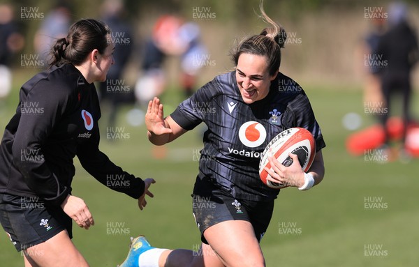 180325 Wales Women Rugby Training - Courtney Keight during a Wales training session ahead of the opening Women’s Six Nations match against Scotland