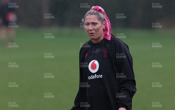 190324 - Wales Women Rugby Training - Georgia Evans during training session ahead of the start of the Women’s 6 Nations