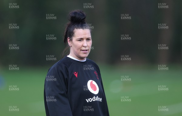 190324 - Wales Women Rugby Training - Shona Wakley during training session ahead of the start of the Women’s 6 Nations