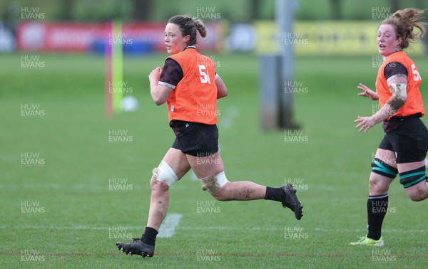 190324 - Wales Women Rugby Training - Alisha Butchers during training session ahead of the start of the Women’s 6 Nations