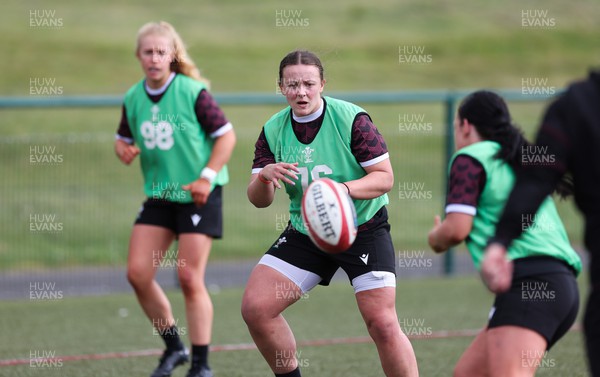 190424 - Wales Women Rugby training session - Lleucu George during a training session ahead of Wales’ Guinness 6 Nations match against France