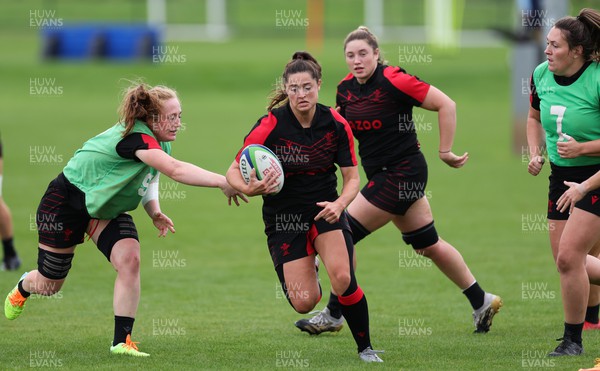190922 - Wales Women World Cup Squad Training session - Robyn Wilkins during a training session ahead of Wales’ departure for the Women’s Rugby World Cup