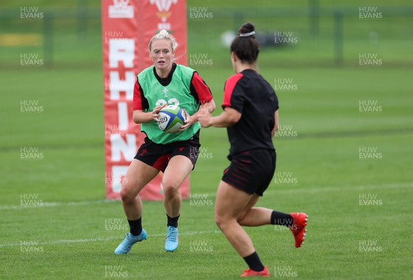 190922 - Wales Women World Cup Squad Training session - Megan Webb during a training session ahead of Wales’ departure for the Women’s Rugby World Cup
