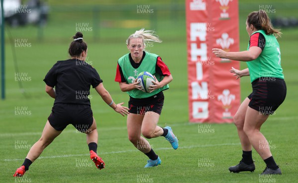 190922 - Wales Women World Cup Squad Training session - Megan Webb during a training session ahead of Wales’ departure for the Women’s Rugby World Cup