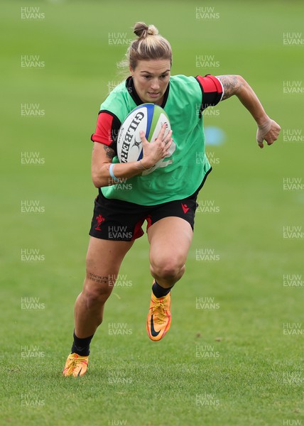 190922 - Wales Women World Cup Squad Training session - Keira Bevan during a training session ahead of Wales’ departure for the Women’s Rugby World Cup