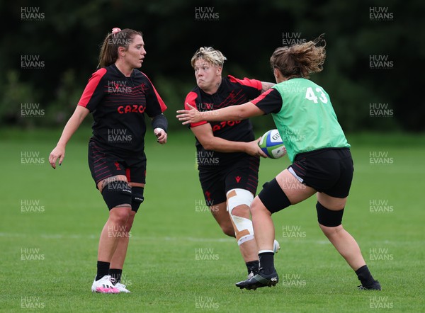 190922 - Wales Women World Cup Squad Training session - Donna Rose during a training session ahead of Wales’ departure for the Women’s Rugby World Cup