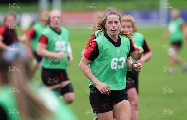 190922 - Wales Women World Cup Squad Training session - Lisa Neumann during a training session ahead of Wales’ departure for the Women’s Rugby World Cup