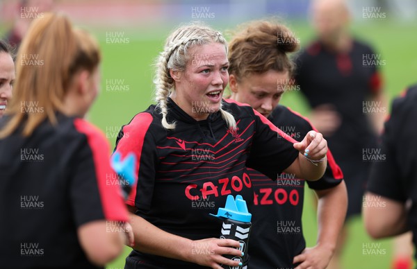 190922 - Wales Women World Cup Squad Training session - Kelsey Jones during a training session ahead of Wales’ departure for the Women’s Rugby World Cup