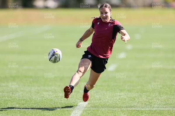 191023 - Wales Women Rugby Training Session - Jazz Joyce during a training session ahead of Wales’ opening match of WXV1 against Canada