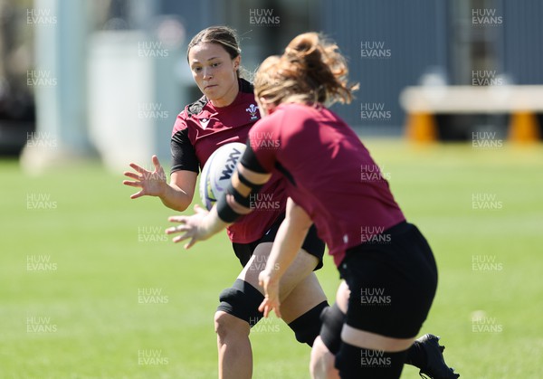 191023 - Wales Women Rugby Training Session - Alisha Butchers during a training session ahead of Wales’ opening match of WXV1 against Canada