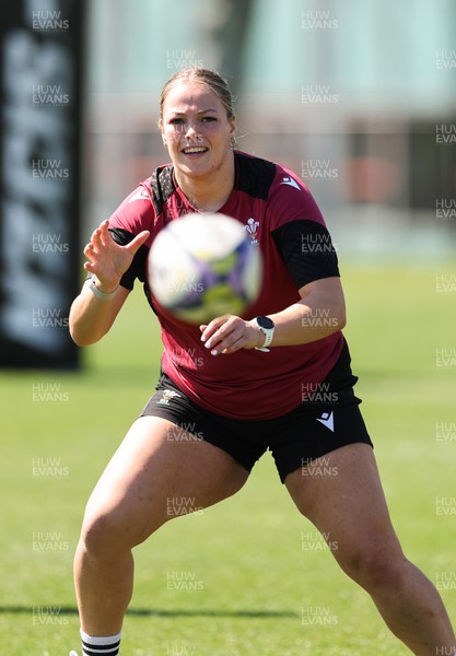 191023 - Wales Women Rugby Training Session - Kelsey Jones during a training session ahead of Wales’ opening match of WXV1 against Canada