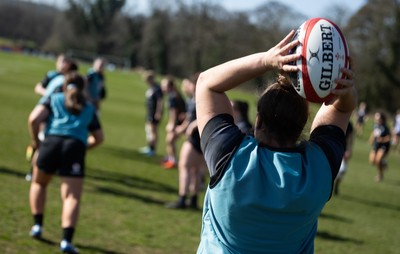 200325  Wales Women Rugby Training Session - during training session ahead of the opening match of the Women’s 6 Nations against Scotland