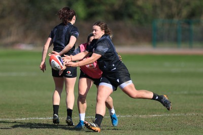 200325  Wales Women Rugby Training Session - Lleucu George during training session ahead of the opening match of the Women’s 6 Nations against Scotland