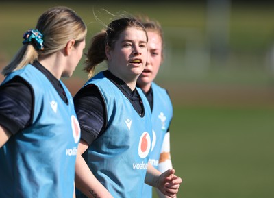 200325  Wales Women Rugby Training Session - Bethan Lewis during training session ahead of the opening match of the Women’s 6 Nations against Scotland