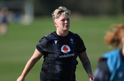 200325  Wales Women Rugby Training Session - Donna Rose during training session ahead of the opening match of the Women’s 6 Nations against Scotland