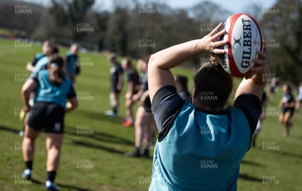 200325  Wales Women Rugby Training Session - during training session ahead of the opening match of the Women’s 6 Nations against Scotland