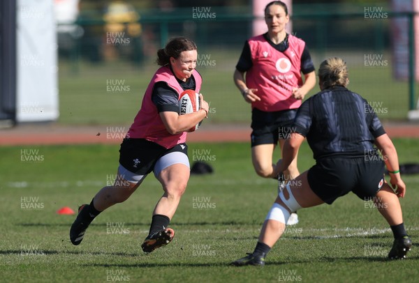 200325  Wales Women Rugby Training Session - Lleucu George during training session ahead of the opening match of the Women’s 6 Nations against Scotland