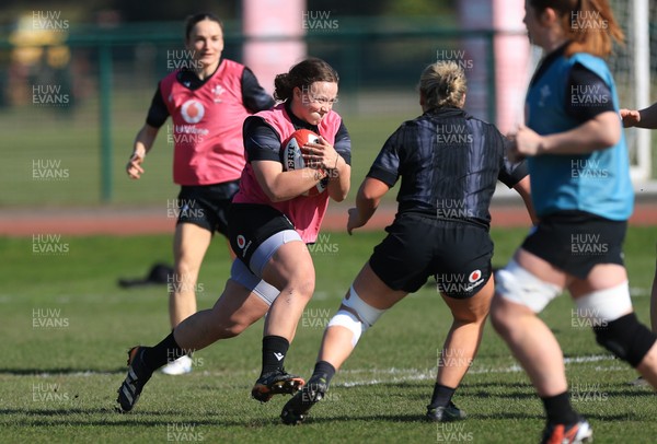 200325  Wales Women Rugby Training Session - Lleucu George during training session ahead of the opening match of the Women’s 6 Nations against Scotland