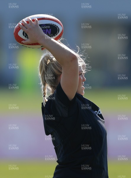 200325  Wales Women Rugby Training Session - Kelsey Jones during training session ahead of the opening match of the Women’s 6 Nations against Scotland