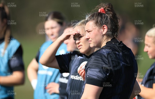 200325  Wales Women Rugby Training Session - Gwenllian Pyrs during training session ahead of the opening match of the Women’s 6 Nations against Scotland