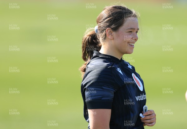 200325  Wales Women Rugby Training Session - Maisie Davies during training session ahead of the opening match of the Women’s 6 Nations against Scotland