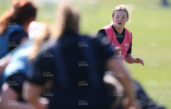 200325  Wales Women Rugby Training Session - Lleucu George during training session ahead of the opening match of the Women’s 6 Nations against Scotland