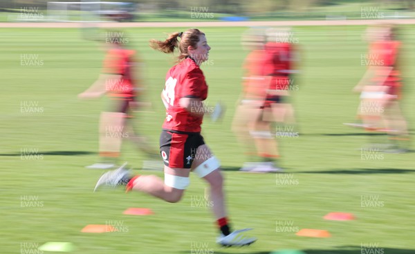 200423 - Wales Women Rugby Training Session - Kate Williams during a training session ahead of the TicTok Women’s 6 Nations matches against France and Italy