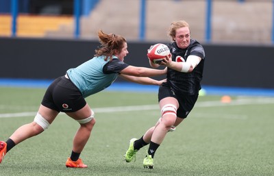 200625 - Wales Women Rugby Training Session -  Abbie Fleming during a training session in the build up to the two tests against Australia and the Women’s Rugby World Cup