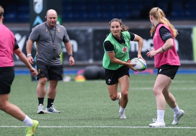 200625 - Wales Women Rugby Training Session -  Jasmine Joyce during a training session in the build up to the two tests against Australia and the Women’s Rugby World Cup