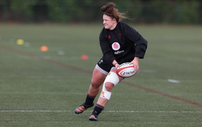 210323 - Wales Women Rugby Training Session - Lleucu George during a training session ahead of Wales’ opening Women’s 6 Nations match against Ireland