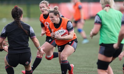 210323 - Wales Women Rugby Training Session - Kerin Lake during a training session ahead of Wales’ opening Women’s 6 Nations match against Ireland