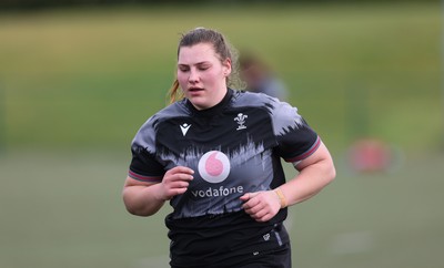 210323 - Wales Women Rugby Training Session - Gwenllian Pyrs during a training session ahead of Wales’ opening Women’s 6 Nations match against Ireland