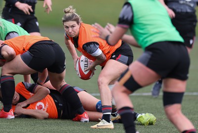 210323 - Wales Women Rugby Training Session - Keira Bevan during a training session ahead of Wales’ opening Women’s 6 Nations match against Ireland