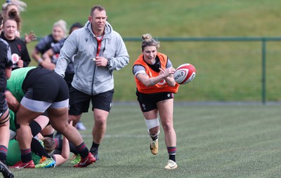 210323 - Wales Women Rugby Training Session - Keira Bevan during a training session ahead of Wales’ opening Women’s 6 Nations match against Ireland