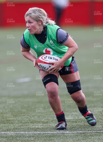 210323 - Wales Women Rugby Training Session - Alex Callender during a training session ahead of Wales’ opening Women’s 6 Nations match against Ireland