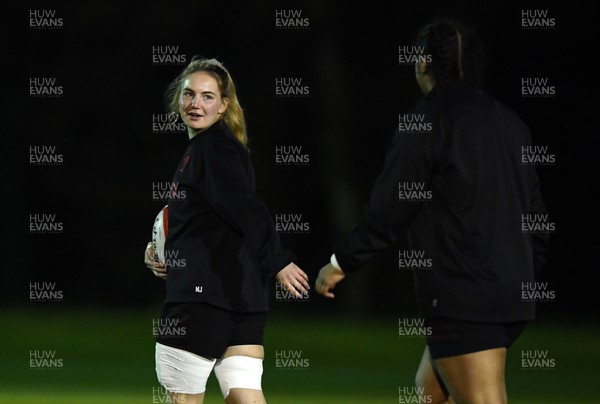 220322 - Wales Women Rugby Training - Manon Johnes during training