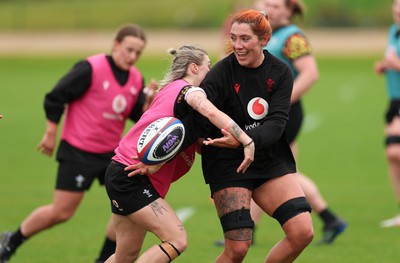 210426 - Wales Women’s Rugby Training - Georgia Evans during a training session ahead of the Women’s 6 Nation’s match against England