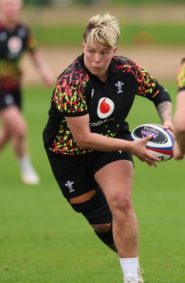 210426 - Wales Women’s Rugby Training - Donna Rose during a training session ahead of the Women’s 6 Nation’s match against England