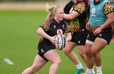 210426 - Wales Women’s Rugby Training - Seren Lockwood during a training session ahead of the Women’s 6 Nation’s match against England