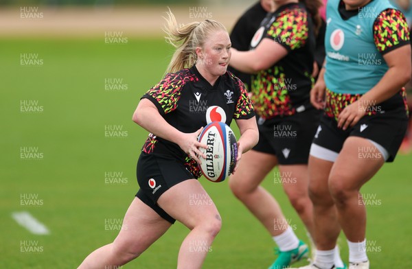 210426 - Wales Women’s Rugby Training - Seren Lockwood during a training session ahead of the Women’s 6 Nation’s match against England