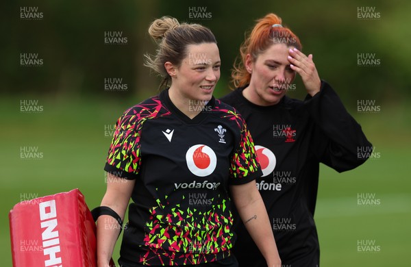 210426 - Wales Women’s Rugby Training - Alisha Joyce during a rugby training session ahead of the Women’s 6 Nation’s match against England