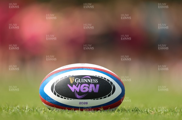 210426 - Wales Women’s Rugby Training - A general view of training with a W6N match ball ahead of the Women’s 6 Nation’s match against England